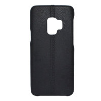 Usams USAMS JOE műanyag telefonvédő (bőr hatású, varrás minta) FEKETE [Samsung Galaxy S9 (SM-G960)] (S9Z01)