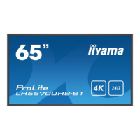 Iiyama iiyama LH6570UHB-B1 tartalomszolgáltató (signage) kijelző Laposképernyős digitális reklámtábla 163,8 cm (64.5") VA 700 cd/m² 4K Ultra HD Fekete Beépített processzor Android 9.0 24/7 (LH6570UHB-B1)