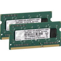 G.Skill G.Skill 4GB /1600 DDR3 Notebook RAM KIT (2x2GB) (F3-12800CL9D-4GBSQ)