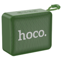 Hoco Bluetooth hordozható hangszóró, 5W, v5.2, TWS, Beépített FM rádió, TF kártyaolvasó, USB aljzat, 3.5mm, felakasztható, Hoco BS51 Gold Brick, sötétzöld (RS133917)