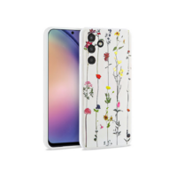Tech-Protect Samsung SM-A546 Galaxy A54 5G szilikon hátlap - Tech-Protect Mood - garden white (FN0533)