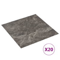vidaXL 20 db fekete márvány mintás öntapadó PVC padlólap 1,86 m² (330172)