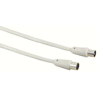 Hama Hama Antenna Cable Coaxial Male Plug - Coaxial Female Jack, 7.5 m, 75 dB koax kábel 7,5 M F Fehér (42964)