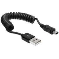 DeLock Delock 83164 USB 2.0-A anya > USB mini apa spirál kábel (83164)