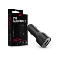 Maxlife Maxlife USB szivargyújtó töltő adapter - Maxlife MXCC-01 USB Car Fast Charger - 5V/2,1A - fekete (TF-0018)