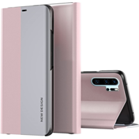 Wooze Huawei Mate 20 Pro, Oldalra nyíló tok, stand, Wooze Silver Line, rózsaszín (104713)