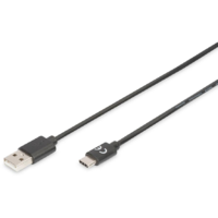Digitus DIGITUS USB 2.0 Verbindungskabel, Typ C auf A St./St. 4M (AK-300148-040-S)