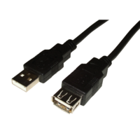 nBase nBase USB2.0 A-A hosszabitó kábel 3m - Fekete (5999559750236)