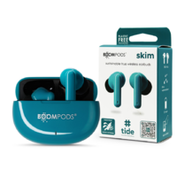 Boompods Boompods TWS Bluetooth sztereó headset v5.3 + töltőtok - Boompods Skim Ocean TWS with Charging Case - kék (SKIBLU)
