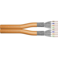 Digitus Duplex hálózati kábel, CAT 7 S/FTP, 2 x 4 x 2 mm2, narancs, méteráru, Digitus DK-1741-VH-D (DK-1741-VH-D)
