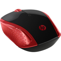 HP HP 200 vezeték nélküli optikai egér vörös-fekete (2HU82AA) (2HU82AA)