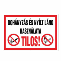 N/A Dohányzás és nyílt láng használata tilos! (DKRF-TIL-1841-7)