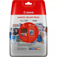 Canon Canon CLI-551 B/C/M/Y tintapatron + fotópapír csomag (6508B005) (6508B005)