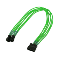 Nanoxia Kabel Nanoxia 4-Pin auf 2 x 3-Pin, Single, 30 cm, neon-grün (NX42A30NG)