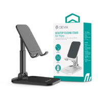 Devia Devia univerzális asztali telefon/tablet tartó - Devia Desktop Folding Stand ForPhone - fekete (ST364327)