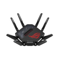 ASUS ASUS ROG Rapture GT-BE98 vezetéknélküli router 10 Gigabit Ethernet Quad-band (2.4 GHz / 5 GHz-1 / 5 GHz-2 / 6 GHz) Fekete (90IG08F0-MO9A0V)