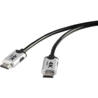 SpeaKa Professional Prémium HDMI 4k/Ultra-HD Csatlakozókábel[1x HDMI dugó - 1x HDMI dugó]2.00 mFeketeSpeaKa Professional (SP-6344136)