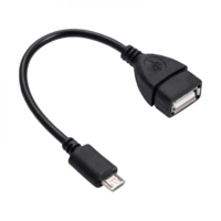 Akyga Akyga USB-A anya - microUSB-B apa adapter kábel 15cm (AK-AD-09) (AK-AD-09)