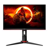 AOC AOC G2 Q24G2A/BK számítógép monitor 60,5 cm (23.8") 2560 x 1440 pixelek Fekete, Vörös (Q24G2A/BK)