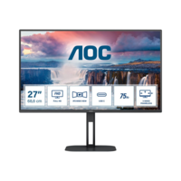 AOC AOC V5 27V5CE számítógép monitor 68,6 cm (27") 1920 x 1080 pixelek Full HD LED Fekete (27V5CE)