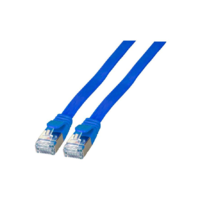 EFB EFB RJ45 Flachpatchkabel U/FTP, Cat.6A, PVC, 0,25m, blau (K5545BL.0,25)