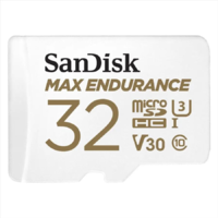 Sandisk 32GB microSDHC memória kártya Sandisk Max Endurance CL10 U3 V30 + adapter (186472 / SDSQQVR-032G-GN6IA) (SDSQQVR-032G-GN6IA)