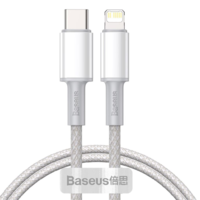 Baseus Baseus USB-C-Lightning kábel PD 1m fehér (CATLGD-02) (CATLGD-02)