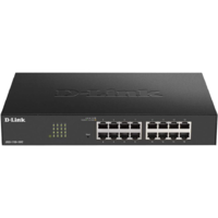 D-Link D-Link DGS-1100-16V2 hálózati kapcsoló Vezérelt L2 Gigabit Ethernet (10/100/1000) Fekete (DGS-1100-16V2/E)