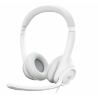 LOGITECH Logitech H390 Headset Vezetékes Fejpánt Iroda/telefonos ügyfélközpont USB A típus Fehér (981-001286)