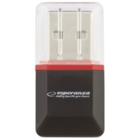 Esperanza Esperanza USB 2.0 microSD kártyaolvasó fekete (EA134K)
