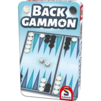 Schmidt Schmidt Spiele Backgammon fémdobozban társasjáték (51445) (sc51445)