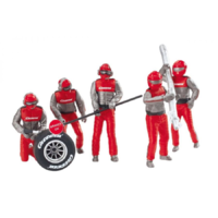 Carrera Carrera 21131 figurák - szerelők piros-ezüst ruhában (GCB1037) (GCB1037)