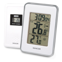 Sencor Sencor SWS 25 WS hőmérő vezeték nélküli hőérzékelővel fehér-ezüst (SWS 25 WS)