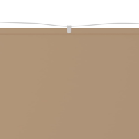 vidaXL tópszínű oxford szövet függőleges napellenző 60 x 600 cm (148398)