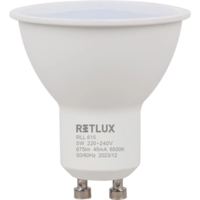 Retlux Retlux LED Spot izzó 5W 675lm 6500K GU10 - Hideg fehér (RLL 615)