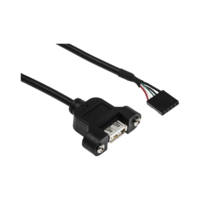 StarTech StarTech USB alaplapi apa - USB anya 2.0 Adatkábel 0.3m - Fekete (USBPNLAFHD1)