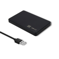 Qoltec Qoltec 51862 2.5" USB 2.0 Külső HDD/SSD ház - Fekete (51862)