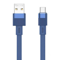 Remax Remax Flushing USB-A - USB-C kábel 2.4A 1m kék (RC-C001 A-C blue) (RC-C001 A-C blue)