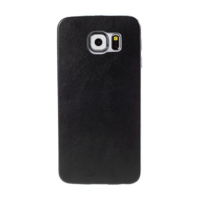 gigapack Szilikon telefonvédő (ultravékony, bőr hatású) FEKETE [Samsung Galaxy S6 (SM-G920)] (5996457546909)