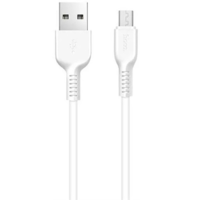 Hoco USB töltő- és adatkábel, USB Type-C, 100 cm, 2400 mA, törésgátlóval, Hoco X13 Easy, fehér (RS150042)