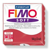 FIMO FIMO "Soft" gyurma 56g égethető meggy piros (8020-26) (8020-26)