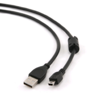 Gembird Gembird Cablexpert USB 2.0 --> mini-USB B-type male ferrite 1.8m kábel (CCF-USB2-AM5P-6) (CCF-USB2-AM5P-6)