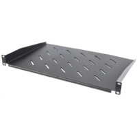 Intellinet Intellinet 1U 19" rack polc 350mm fekete (714891) (Intellinet 714891)