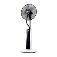 Elit Elit Mist Fan FMS-4017N Remote Control, Digital LED display, Sensor Touch Control Panel, Timer 12 hours, Water tank 2L White/Black EU (ELIT21350)