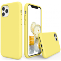 Wooze Apple iPhone 5 / 5S / SE, Szilikon tok, Wooze Liquid Silica Gel, sárga (102750)
