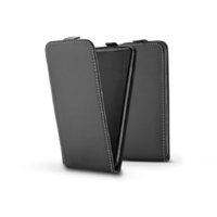 Haffner Slim Flexi Flip bőrtok - Xiaomi Mi 10 Lite - fekete (PT-5636)