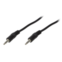 LogiLink LogiLink 2 x 3.5mm Stereo apa/apa audio kábel 0.3m fekete, CA1051 (CA1051)