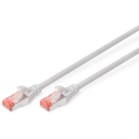 Digitus Patchkabel CAT6 RJ45 S/FTP Länge 0,25m, Farbe grey AWG 27/7, Cu, Digitus (DK-1644-0025)