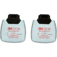 3M 3M Secure Click D3138 P3 R részecskesz betétűrő aktív szénnel, 2 db (D3138)