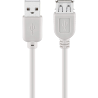 Goobay Goobay USB 2.0 hosszabító kábel kábel 1.8m - Fehér (50960)